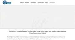 Desktop Screenshot of encodeddesigns.com